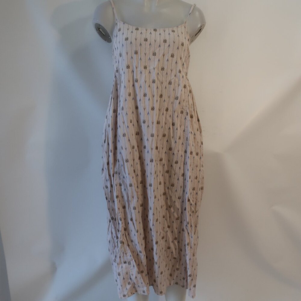 NWT Womens Bsbee Beige Multicolor Marina Tracy Powder Strappy Midi Dress S